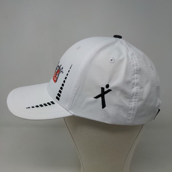 Cap America Men's Strapback Hat White Adjustable Athletics Sports Group Logo - Picture 3 of 8
